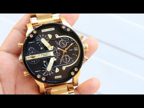 unboxing-diesel-watch-(big-daddy-golden)