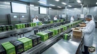 Inside a Modern Tea Factory: From Fresh Tea Leaves to Perfect Tea (Full Process).