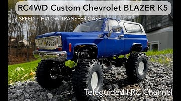RC4WD CUSTOM LIFTED TRAIL FINDER 2 | Chevrolet BLAZER K5  | 2-SPEED + REMOTE HI/LOW TRANSFER CASE!