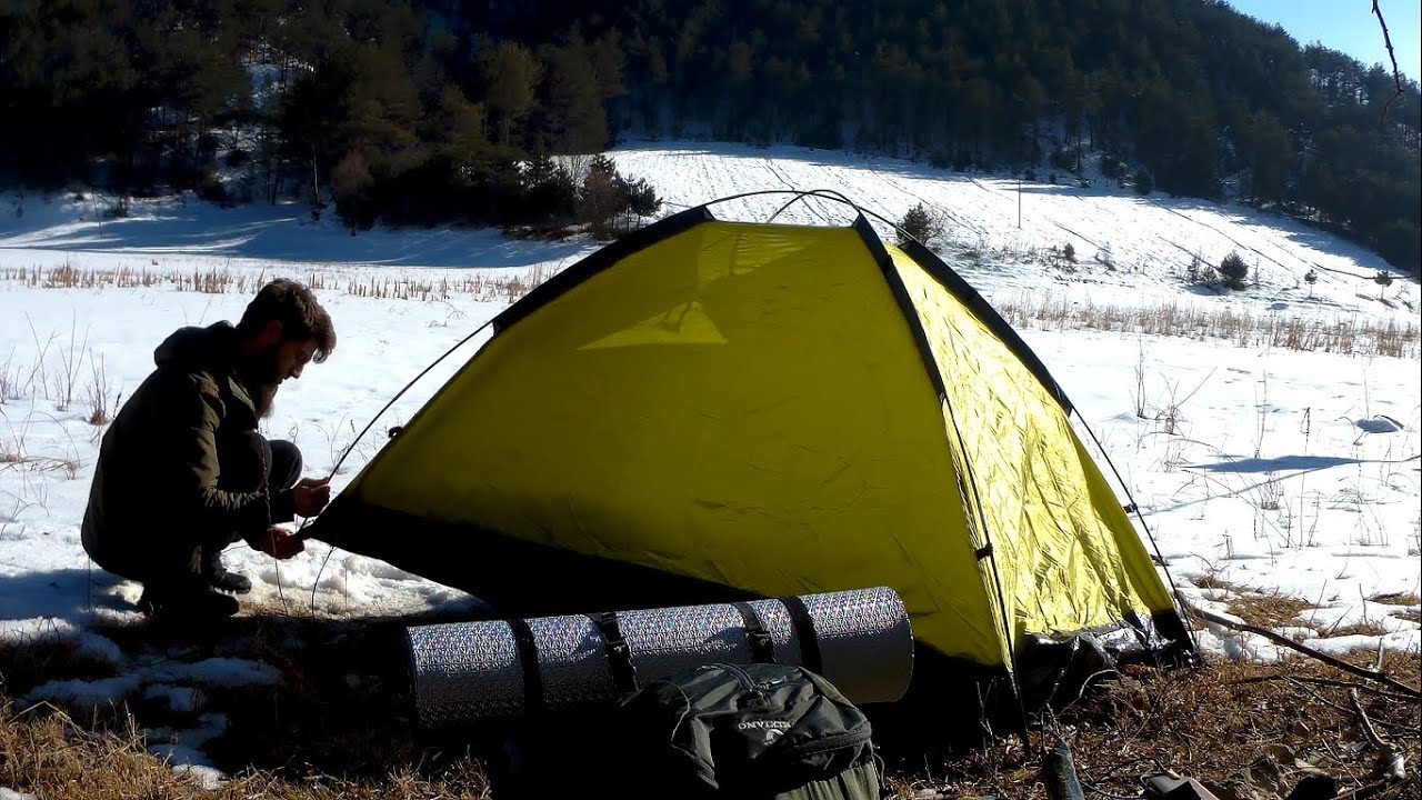 -5 Derecede Tek Başına Kış Kampı (Sünnet Gölü - Göynük - Bolu) Solo Camp