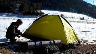 -5 Derecede Tek Başına Kış Kampı (Sünnet Gölü - Göynük - Bolu) Solo Camp