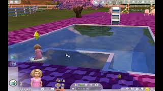 SIMS4 HOW TO BUILD TODDLER POOL THEY CAN PLAY AND SIT IN SEASON 2EP41