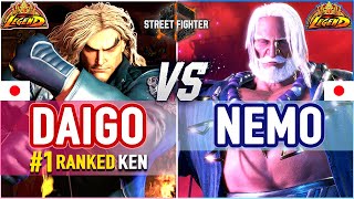 SF6 🔥 Daigo (#1 Ranked Ken) vs Nemo (JP) 🔥 SF6 High Level Gameplay