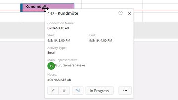 Create business activities in IFS Applications from Office 365.