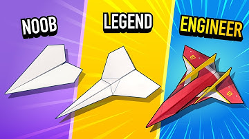 How to Make the BEST Paper Airplane at Each Level — Easy, Intermediate, Advanced
