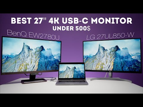 MacBook Pro를위한 최고의 모니터 | 4K 27 인치 USB-C LG 27UL850 W vs BenQ EW2780U 검토 및 비교