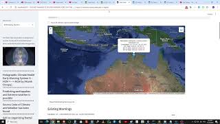 2025 05 11 14 43 Earthquake Extreme weather warning Holographic Climate Model Australia north