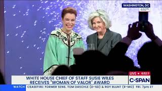 Chief of Staff Susie Wiles receives Woman of Valor Award from Independent Women's Heather Higgins