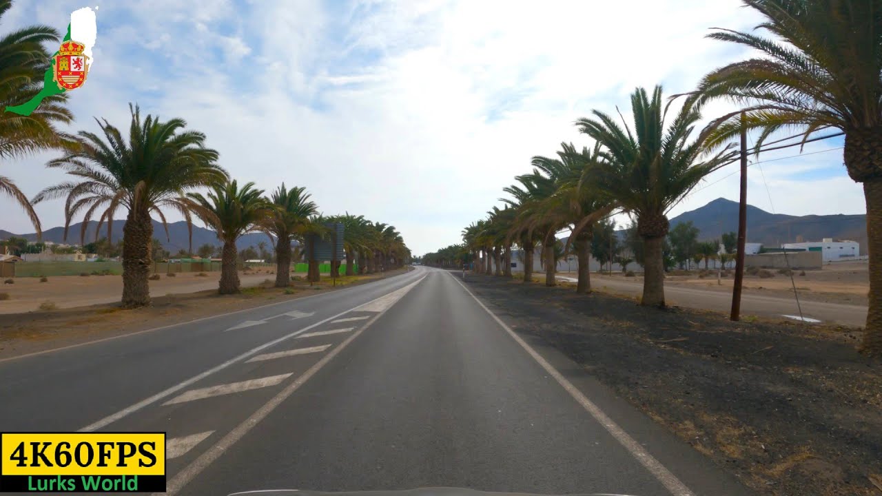 Driving Fuerteventura - Airport To Entallada Lighthouse - 4K60