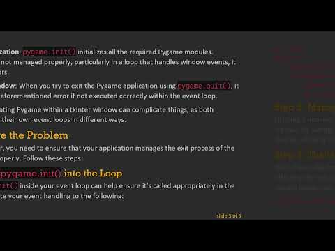 How to Fix pygame.error: video system not initialized with pygame.init()