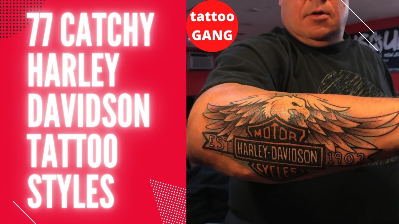 90 Harley Davidson Tattoos For Men  Manly Motorcycle Designs  Harley  tattoos Harley davidson tattoos Tattoos for guys