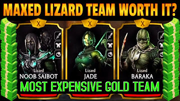 MK Mobile. I Played FULLY MAXED Lizard Team. GODLY in Survivor. Is It Worth The Price?