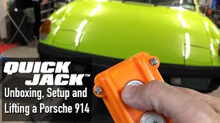 Quickjack Setup and Lifting a Porsche 914 Video