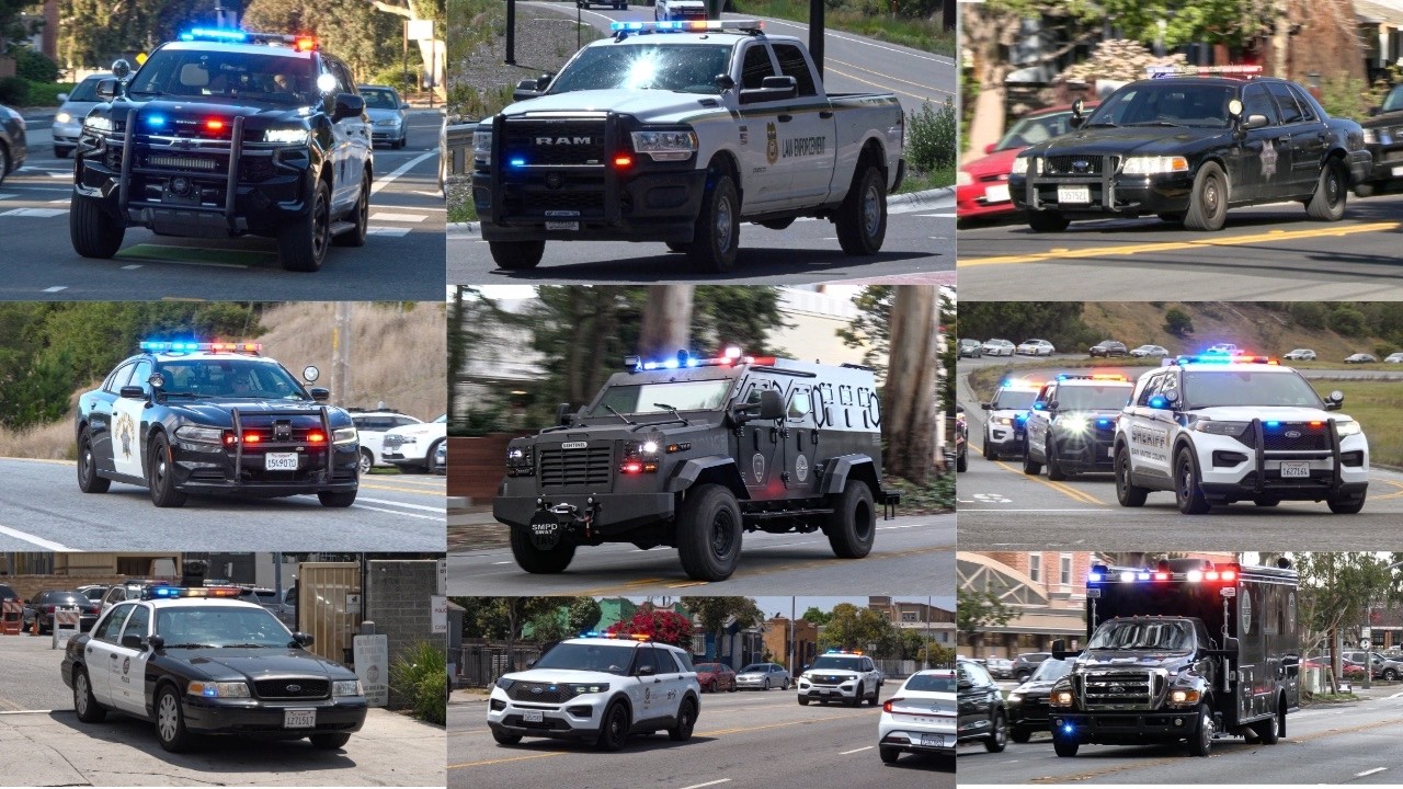 Police Cars Responding Compilation | Best of 2025!