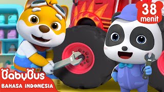 Aku Adalah Mekanik Mobil, Aku Sangat Sibuk | Lagu Anak | Kartun Anak | BabyBus Bahasa Indonesia