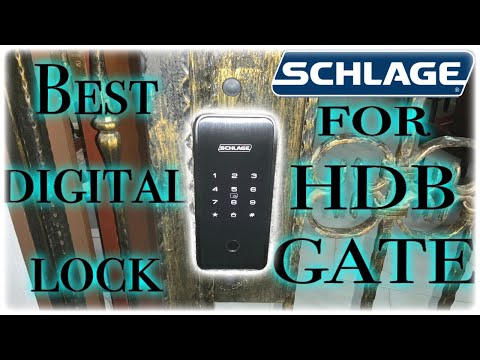 Best Digital Lock for HDB Gate || Schlage S818G