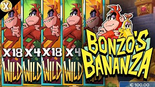 Слот Bonzo's Bananza — игрок из Великобритании сорвал невероятный крупный выигрыш с первого же вр... screenshot 1