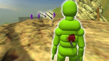 MAKING NPC FIGHT WITH Smart AI & Active RAGDOLL Physics ! ! - OVERGROTH