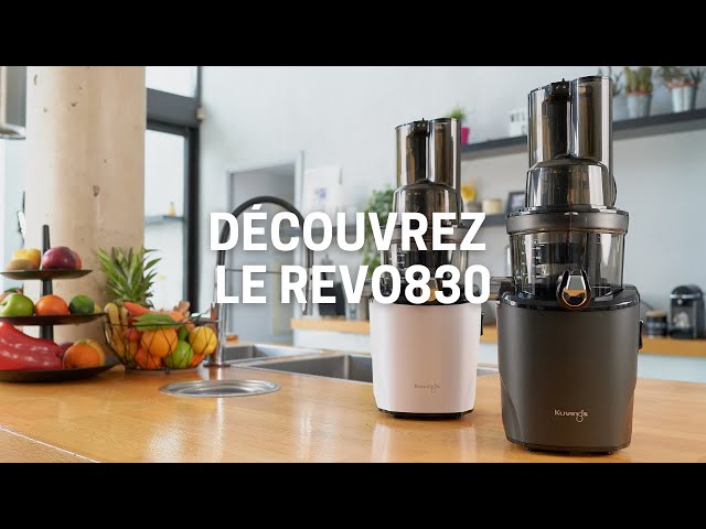 Extracteur de jus Kuvings REVO830 - Double embouchure, Système de découpe  automatique - Noir