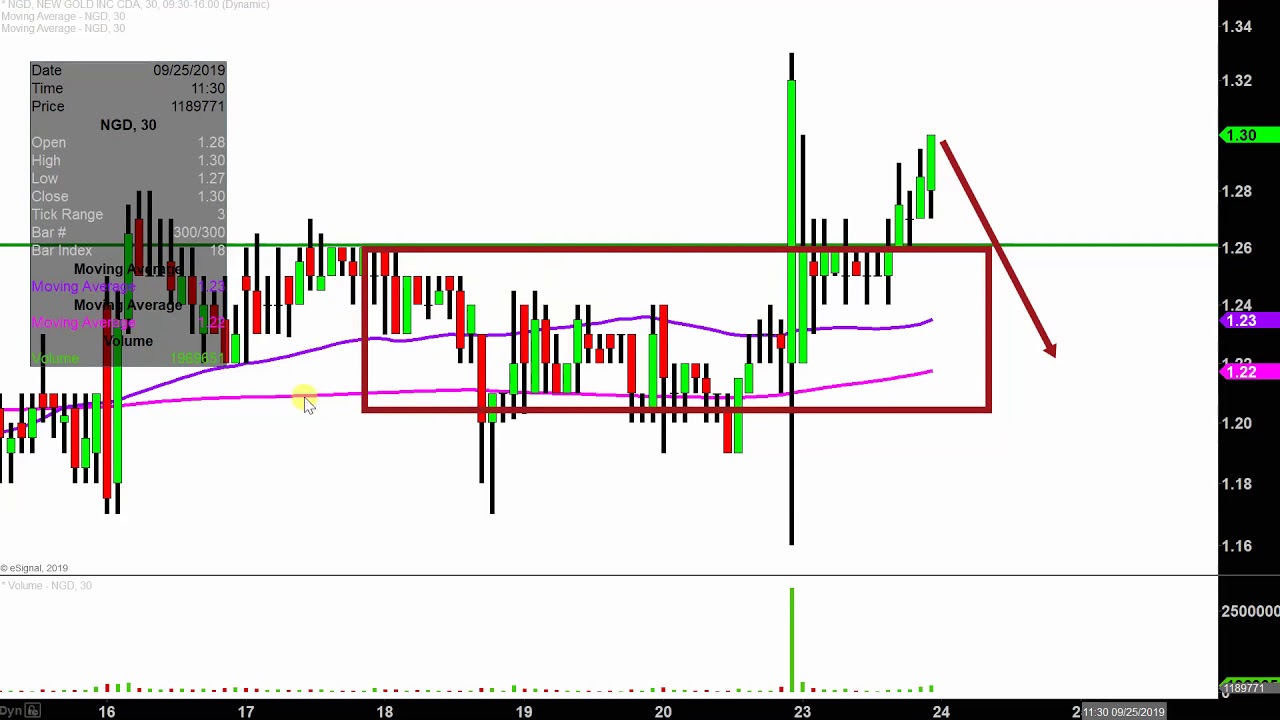 New Gold Stock Chart