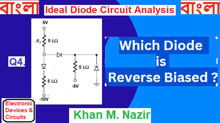(B)EDC || Ideal Diode Circuit  with 3 Ideal Diodes || Are these Forward Bias or Reverse Bias?