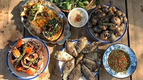 Cá Rô Nổ Muối, Mực Nướng Sa Tế "Lai Rai" Trên Trên Sông Nước Miền Tây | Góc Quê