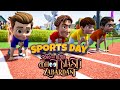 Sports day  roro aur hero bhoot mast zabardast  hindi cartoons for kids  hindi kahani gubbaretv