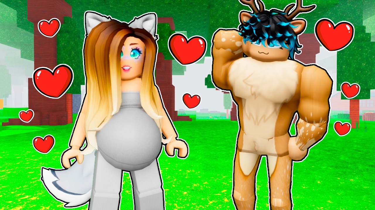 El CIERVO y la LOBA tienen un BEBÉ en 99 Noches en el Bosque 😍 Roblox