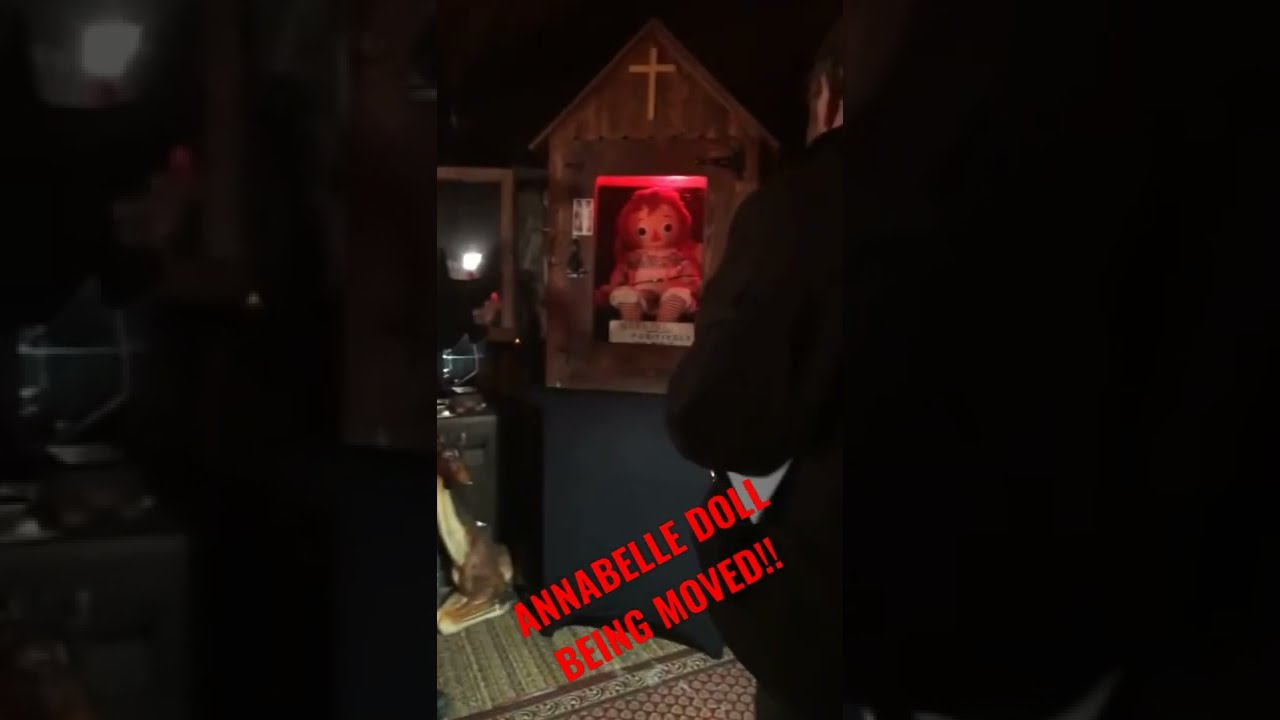 REAL ANNABELLE DOLL Being Moved Haunted Annabelle Doll Edandlorrainewarren Scary Possession