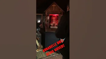 REAL ANNABELLE DOLL Being Moved Haunted Annabelle Doll Edandlorrainewarren Scary Possession 