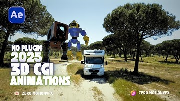 3D CGI Animation in After Effects | After Effects Tutorial | 2025