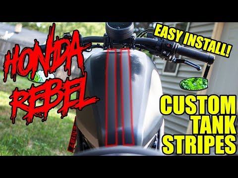 Honda Rebel 500 Tank Stripes Install! CMX500 CMX300!