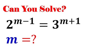 Simplify Exponential Equation | Math Olympiad Questions