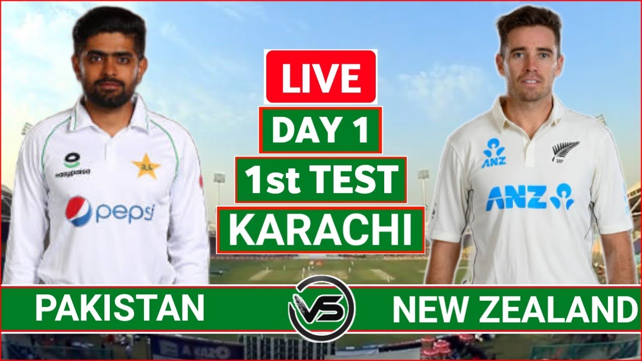 Pakistan vs New Zealand 1st Test Day 1 Live Scores PAK vs NZ 1st Test Live Scores and Commentary