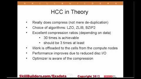 Oracle Exadata: Hybrid Columnar Compression (HCC) Introduction