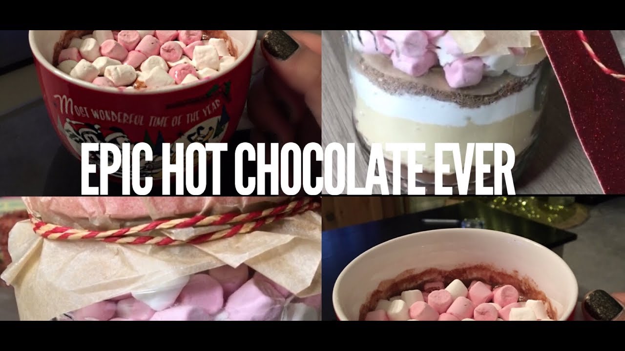diy christmas gifts to make Most Epic Hot Chocolate Recipe Ever | DIY Last Minute Christmas Gift Idea | Homemade Hot Chocolate