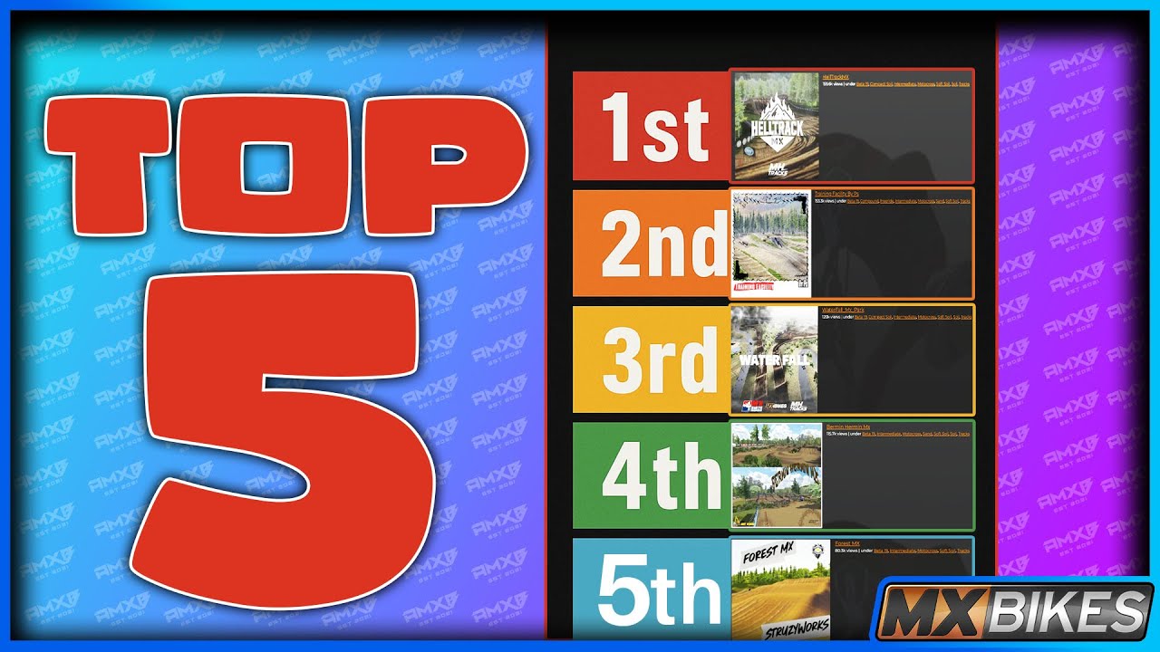 Mod Track Top TOP 5 Tracks On MXB-Mods This Month - YouTube