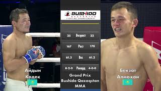 Бекзат Алмахан vs Айдын Кодеков \Grand-prix Bushido Qazaqstan 3