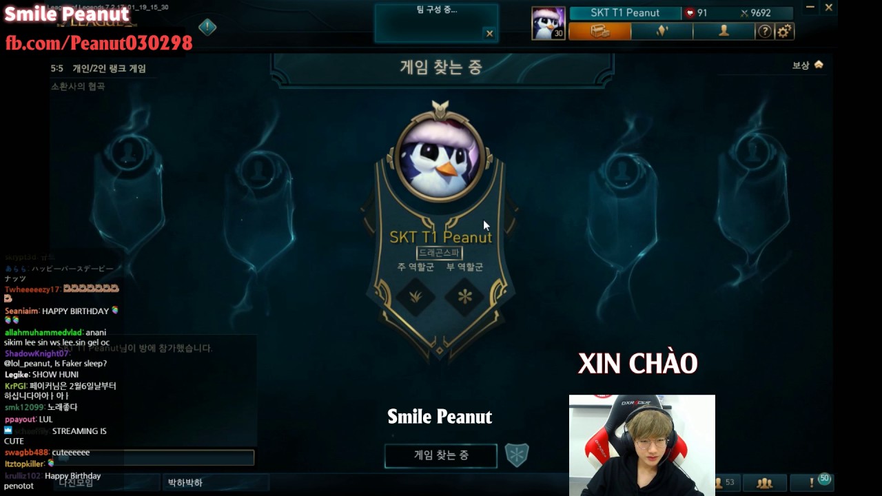 SKT T1 Peanut nói XIN CHÀO bằng tiếng Việt
