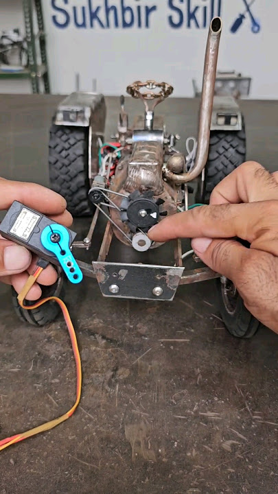 RC Tractor String Project Servo Motor #project