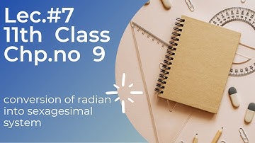Conversion of Radian into Sexagesimal System | First Year  Math EX#9.1 Q:2 Part (i)(ii)(iii)(iv)