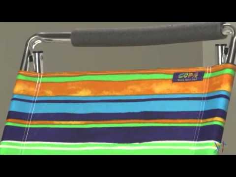 copa-5-position-lay-flat-aluminum-beach-chair---product-review-video