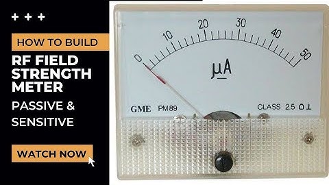 How to Build RF Field Strength Meter. (HF VHF UHF) Passive & Sensitive RF Meter.