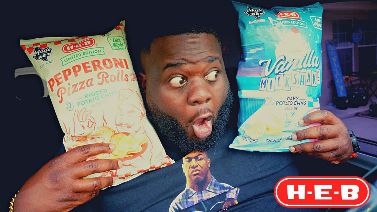 Get Ya Grub On HEB Vanilla Milkshake Wavy Potato Chips Pepperoni