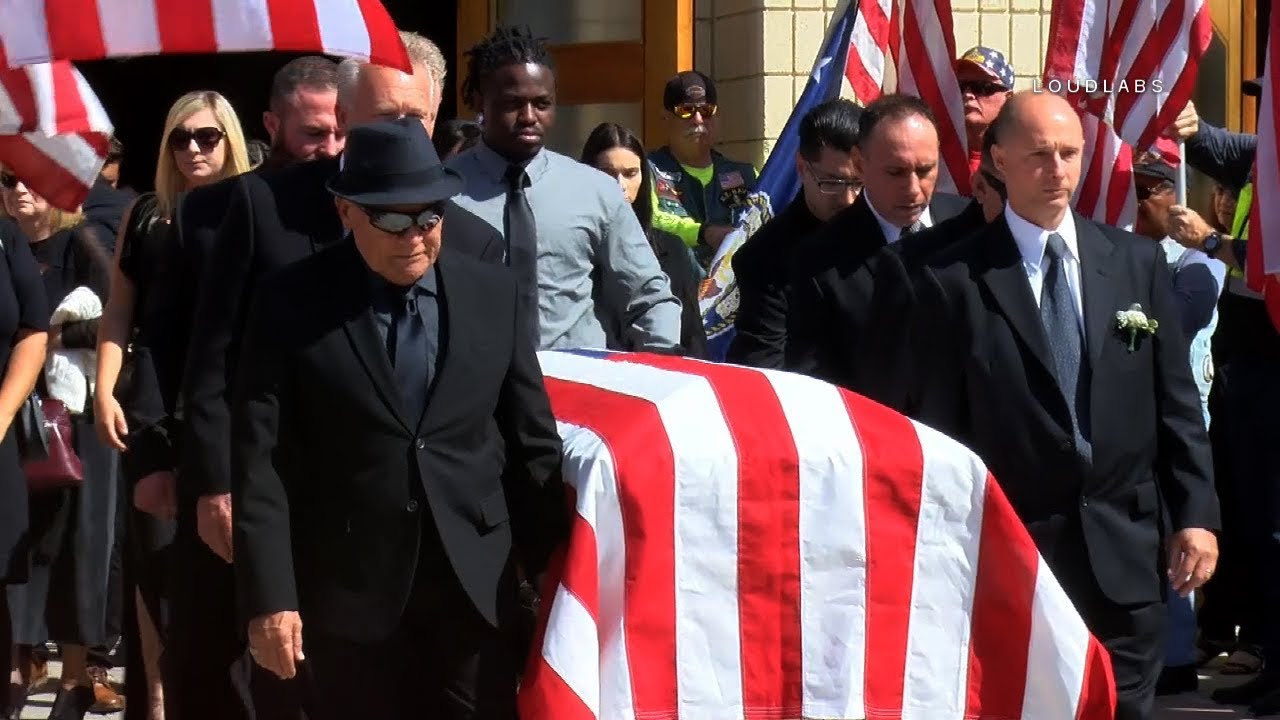 Las Vegas Shooting Victim Laid To Rest / Norco   RAW FOOTAGE