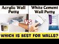 Acrylic Wall Putty Vs Cement Putty- Price| Best Wall Putty in India