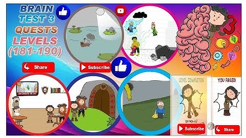 Brain Test3 Quests Puzzules Level 181-190 Complete