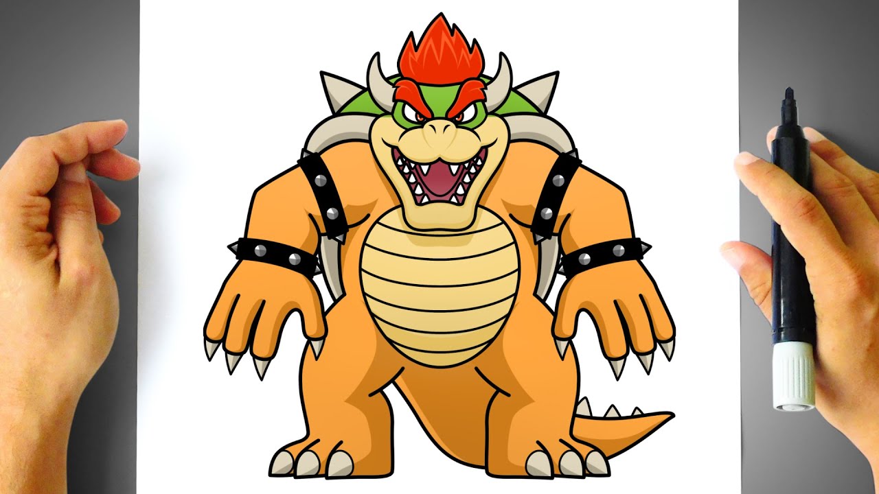 Como DESENHAR o BOWSER do FILME - Como DIBUJAR a BOWSER de la PELICULA -  Super Mario Bros 