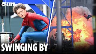 SPIDER-MAN is back to save New York — and Glasgow - as streets were transformed for Hollywood visit