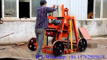 QMY4-45 egg layer mobile hollow block machine cement block making machine